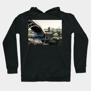 Merry Christmas Ironbridge Village Spring Snow Hoodie